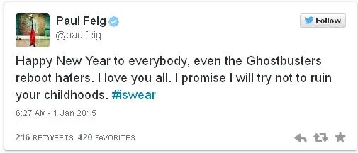 Update Paul Feig Terkait 