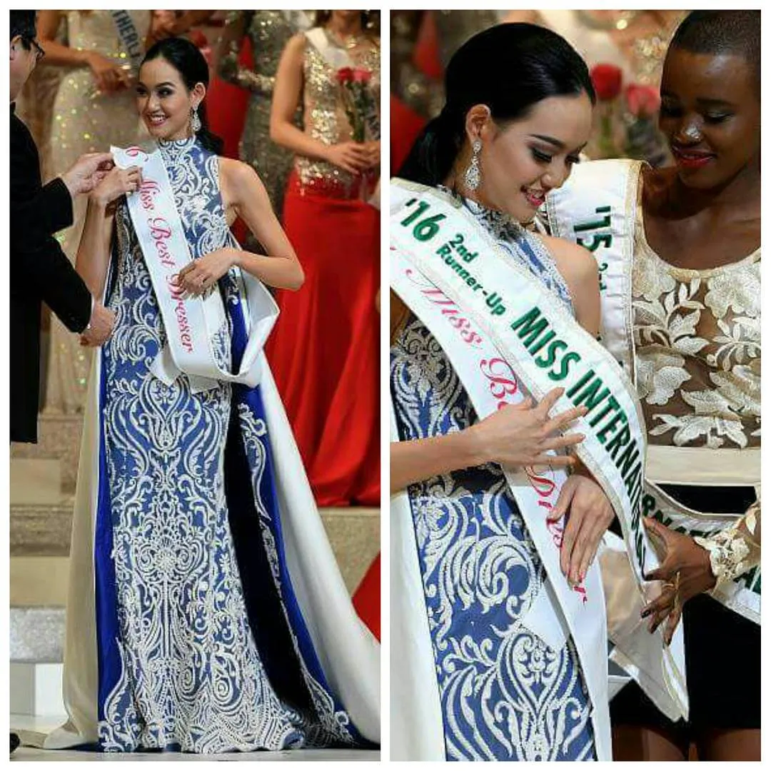 Felicia di ajang Miss International © instagram.com/officialputeriindonesia