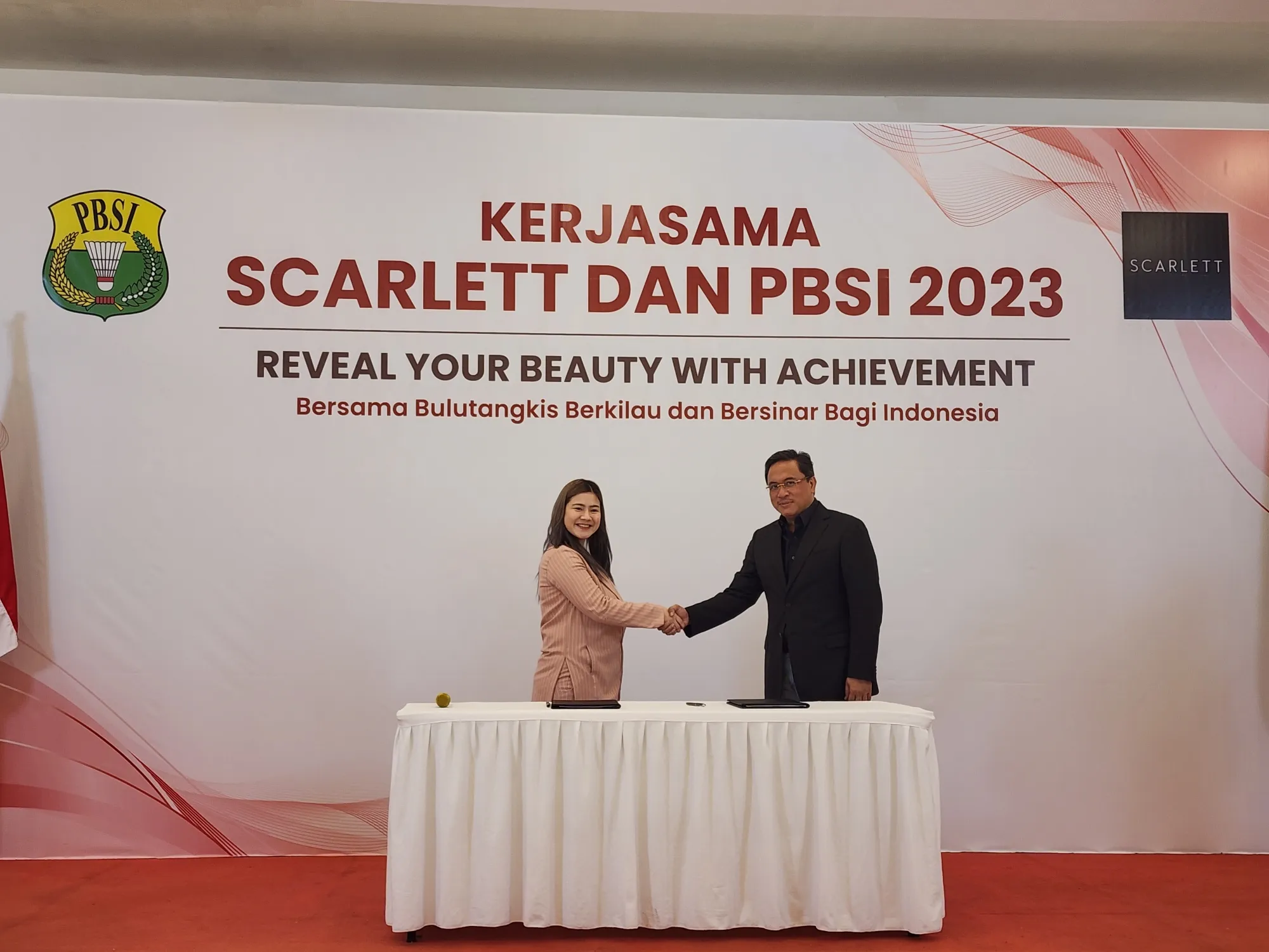 Kemitraan Scarlett Indonesia dan PBSI / Credit Foto: Dokumentasi Pribadi