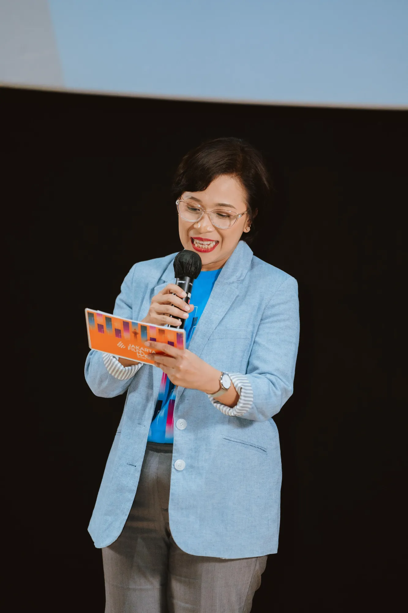 Rina Damayanti di event Jakarta Film Week (cr: Jakarta Film Week)