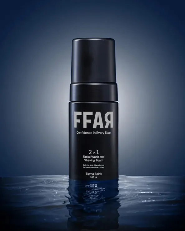 FFAR Sigma Spirit 2in1 Face Wash & Shaving Foam. ©FFAR