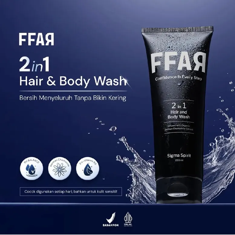 FFAR Sigma Spirit 2in1 Hair & Body Wash. ©FFAR