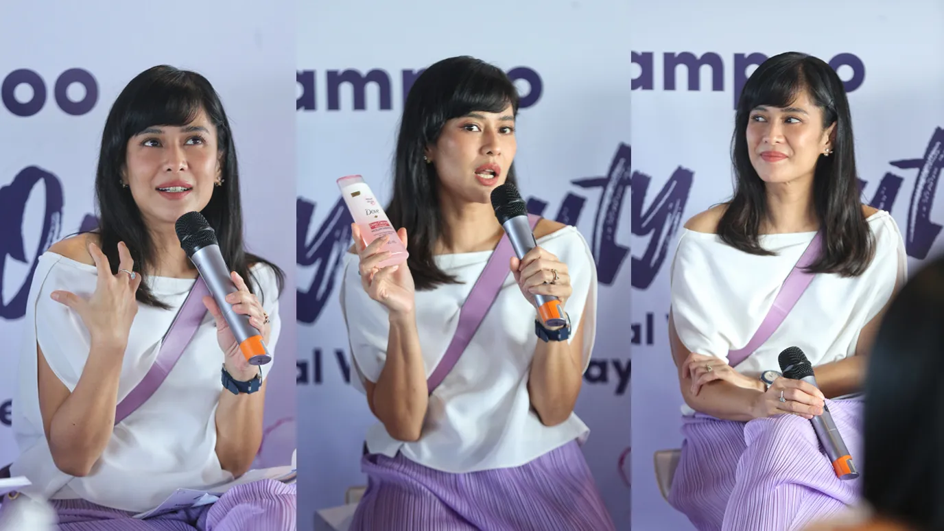 Kehadiran Dian Sastrowardoyo semakin memeriahkan acara Dove Girls Day Out yang digelar di Phinisi Jakarta, Rabu (8/3).