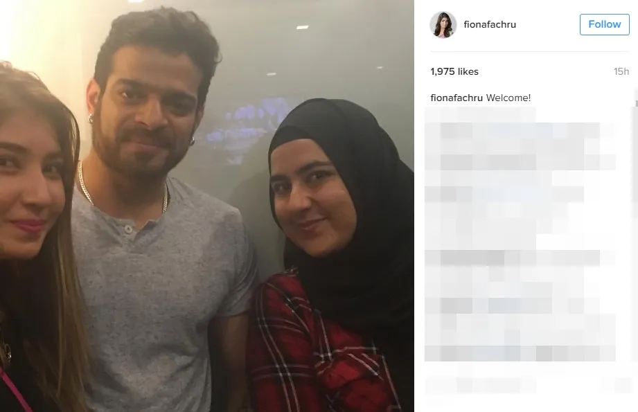 Karan datang ke Indonesia untuk menghadiri pernikahan Fiona ©instagram/fionafachru