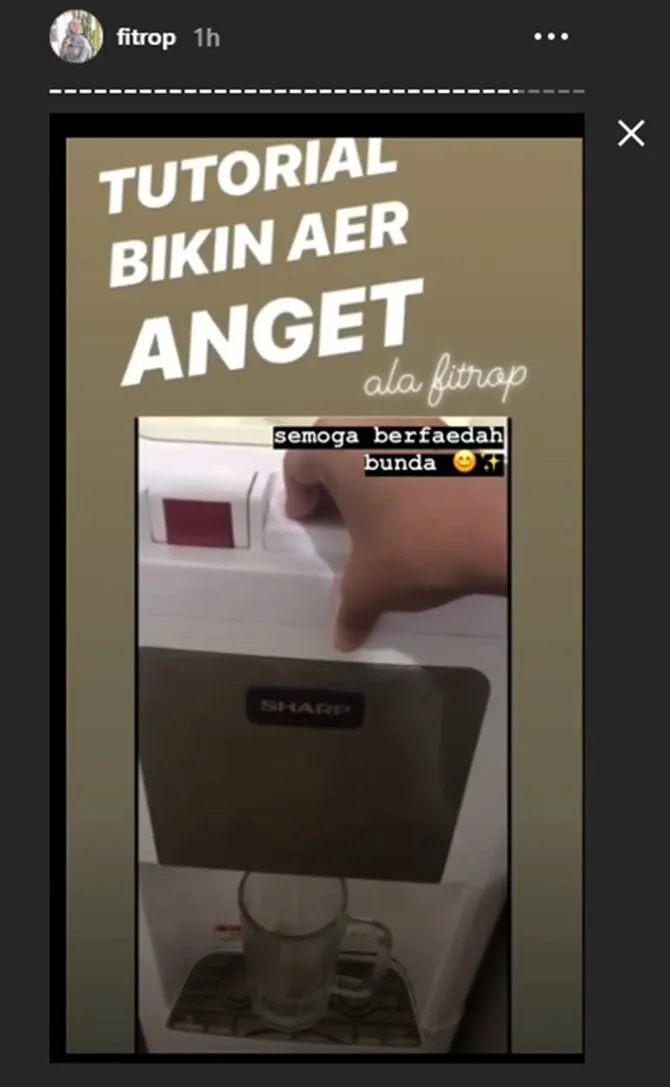 Fitri Tropica berikan tutorial (credit: instagram.com/stories/fitrop)