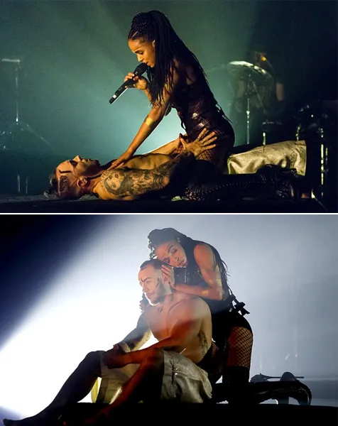 Aksi spektakuler Twigs dan dancer-nya @ istimewa