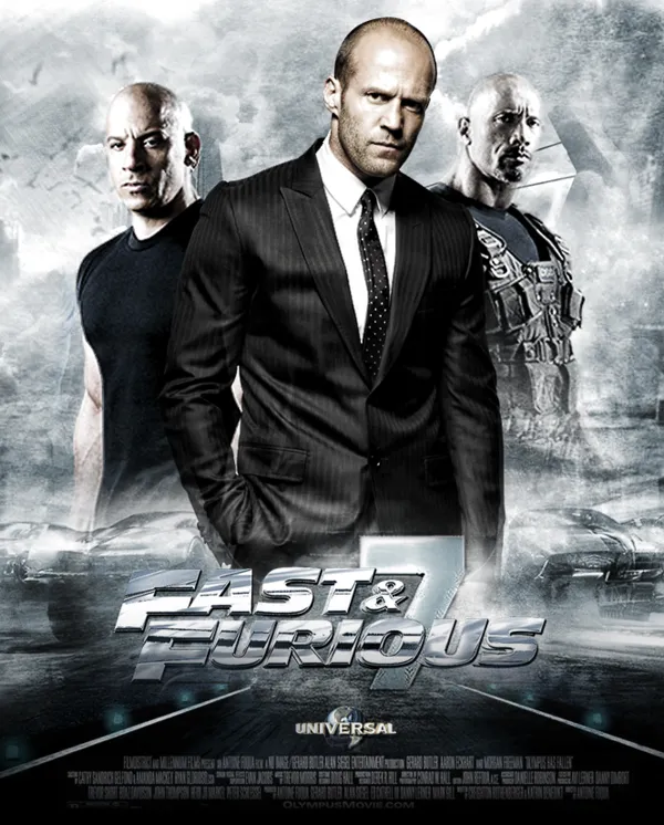 Aksi Jason Statham, Vin Diesel dan Dwayne Johnson, patut ditunggu esok 3 April 2015/©Universal Pictures