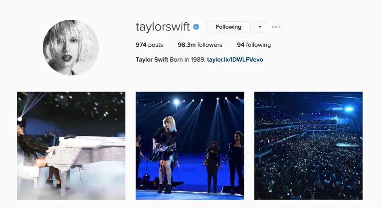 Setelah direbut Selena Gomez, Taylor Swift kini harus rela popularitasnya di Instagram kembali disalip © instagram.com/taylorswift