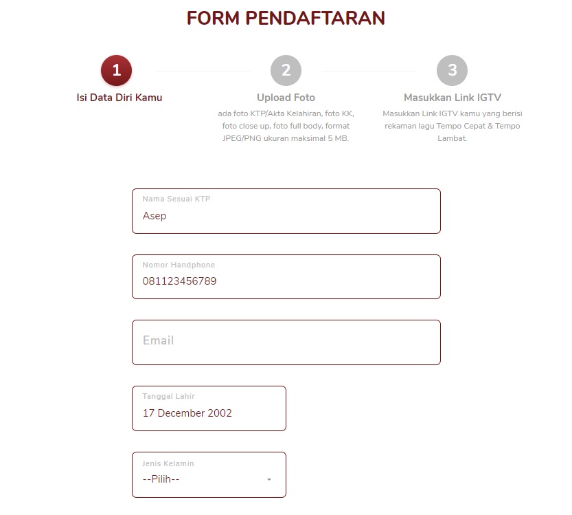 Data according to ID Card ©KapanLagic.om