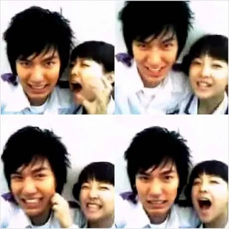 Foto jadul Lee Min Ho dan Park Bo Young saat masih bermain satu drama dulu. ©handcinema.net