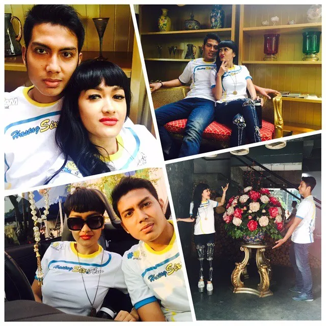 Dekat dengan bodyguard ganteng bernama Mumu, Julia Perez mengaku sekedar bersahabat. ©instagram Jupe