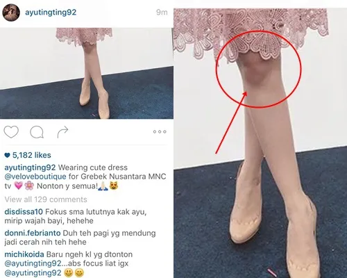 Kalau ini foto yang diperbesar. Apakah benar ada wajah bayi?