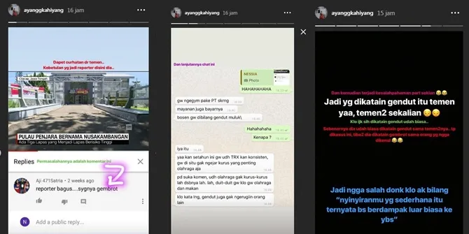 Kahiyang ceritakan bahwa ia dan teman-temannya kerap kali menjadi sasaran body shaming.