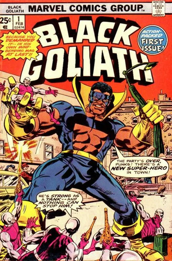 Dalam versi komik, Black Goliath sudah memiliki banyak peran.