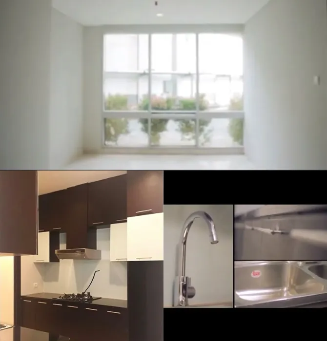 aduan warna putih dan cokelat tua pada interiornya bikin terlihat simple elegan.