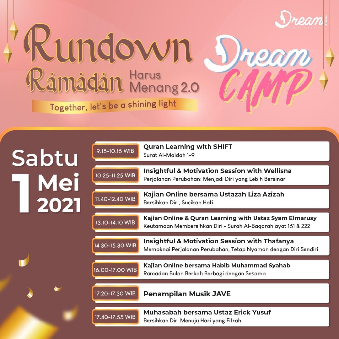 Agenda Dream Camp 2021 (Credit: Dream.co.id)