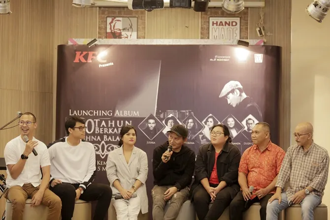 Penyanyi album 20 Tahun Berkarya Khrisna Balagita (© KapanLagi.com/Muhammad Akrom Sukarya).