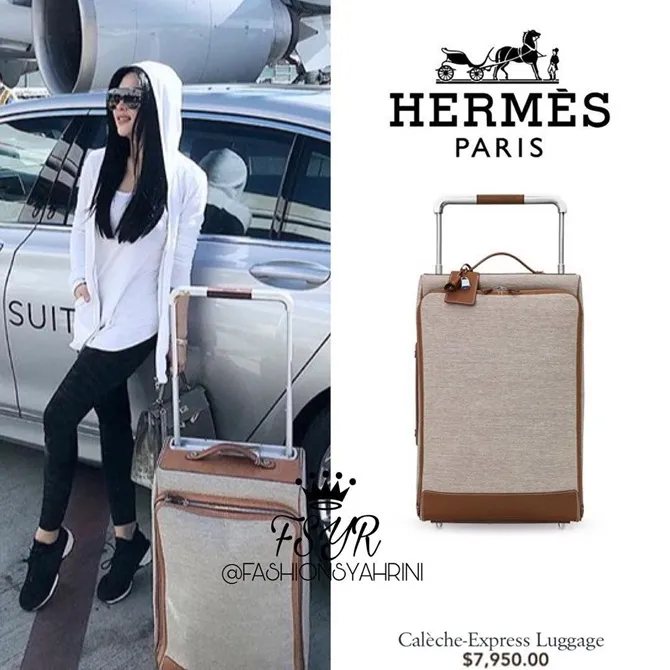 Menurut akun ini, koper Syahrini tersebut merupakan Hermes Caleche Express Luggage.
