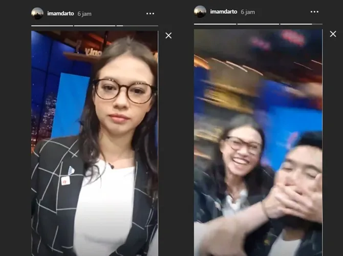 Yuki Kato seketika histeris saat Darto menyebutnya sebagai kekasih Rio Haryanto.