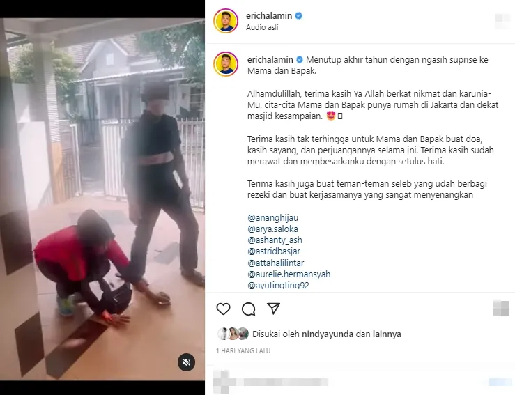 Stylist Erich Al Amin Hadiahkan Rumah untuk Orangtua (Credit: instagram.com/erichalamin)