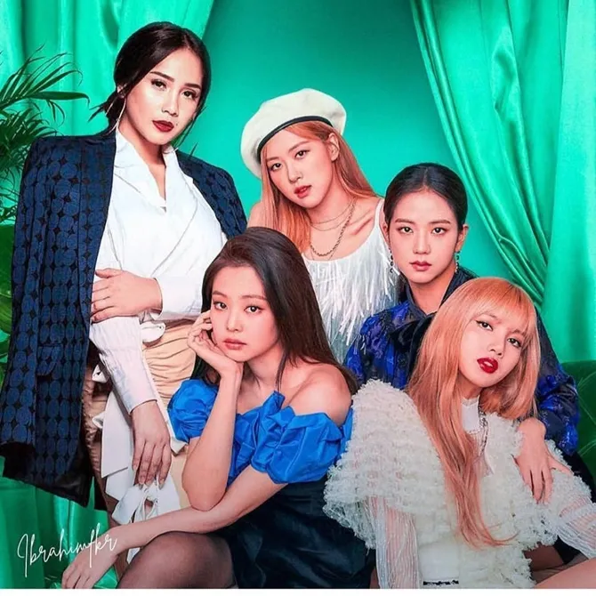 Nagita Slavina dan BLACKPINK (Credit: instagram.com/raffinagita1717)