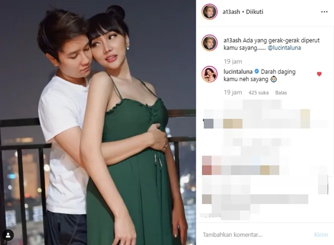 Abash dan Lucinta Luna (Credit: www.instagram.com/a13ash)