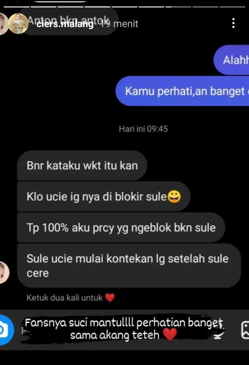 Akun Instagram Ucie Sucita Pernah Diblokir Sule? (Credit: Istimewa)