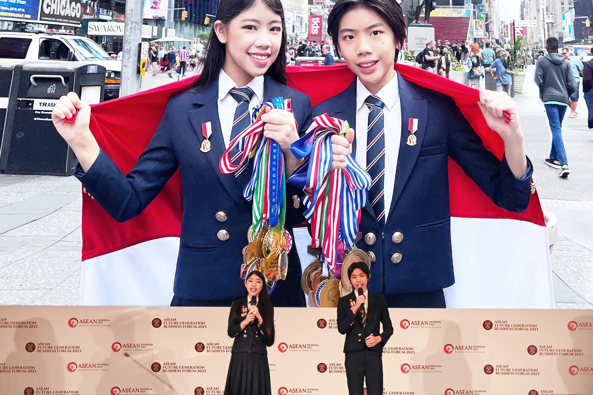 Mischka dan Devon Jadi Pembicara Termuda (Credit: Istimewa)