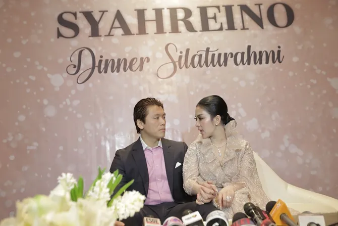 Syahrini dan Reino Barack © KapanLagi.com/Budy Santoso