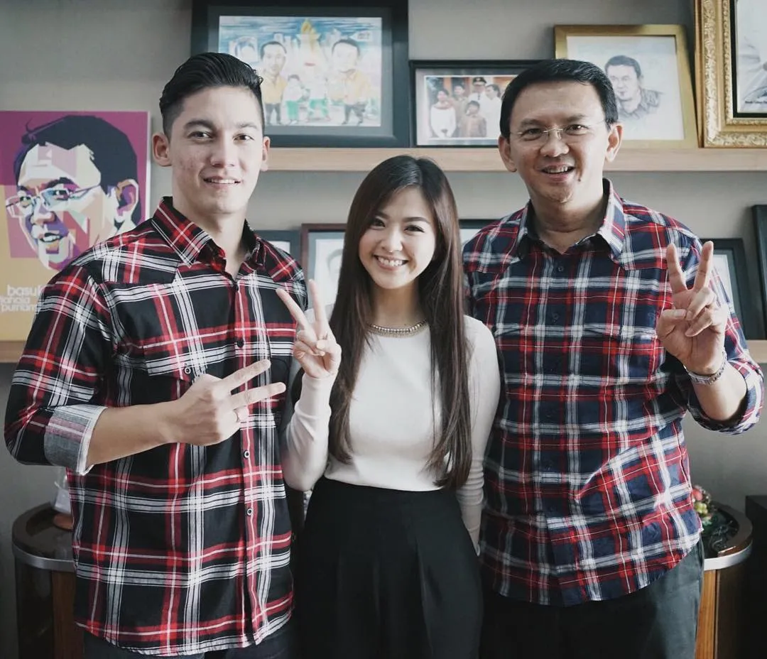Franda dan Samuel sukses foto bareng sang idola © Instagram/frandaaa87