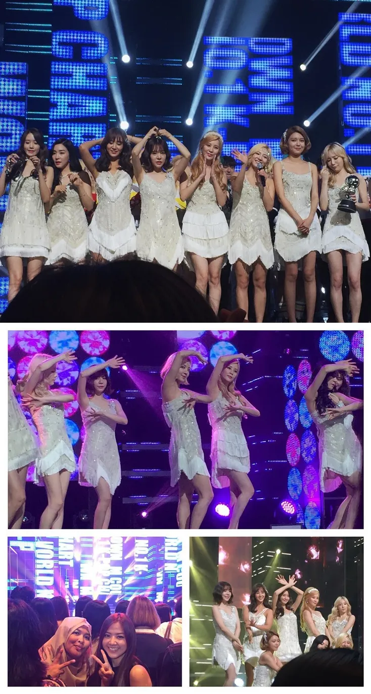 Asyik, Franda jadi saksi penampilan keren SNSD dan kemenangan Lion Heart di M Coundown. ©instagram/efranda