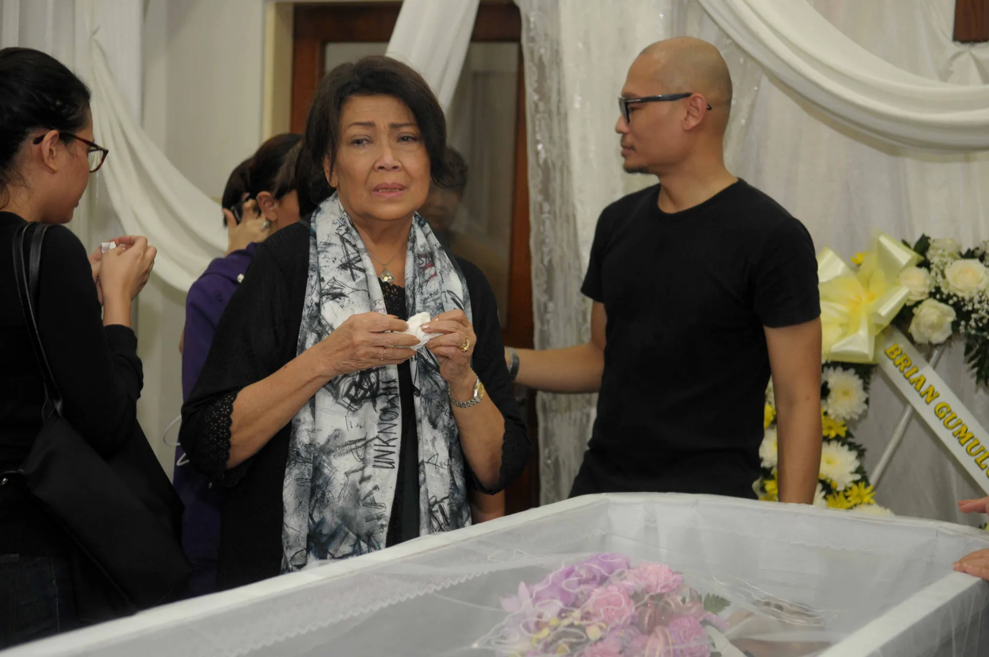 Rima Melati sedih ditinggal Frans Tumbuan meninggal © KalanLagi.com®/Bayu Herdianto