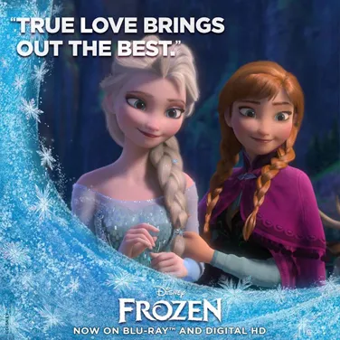 Poster Promo Blu-Ray FROZEN @foto: facebook.com/DisneyFrozen