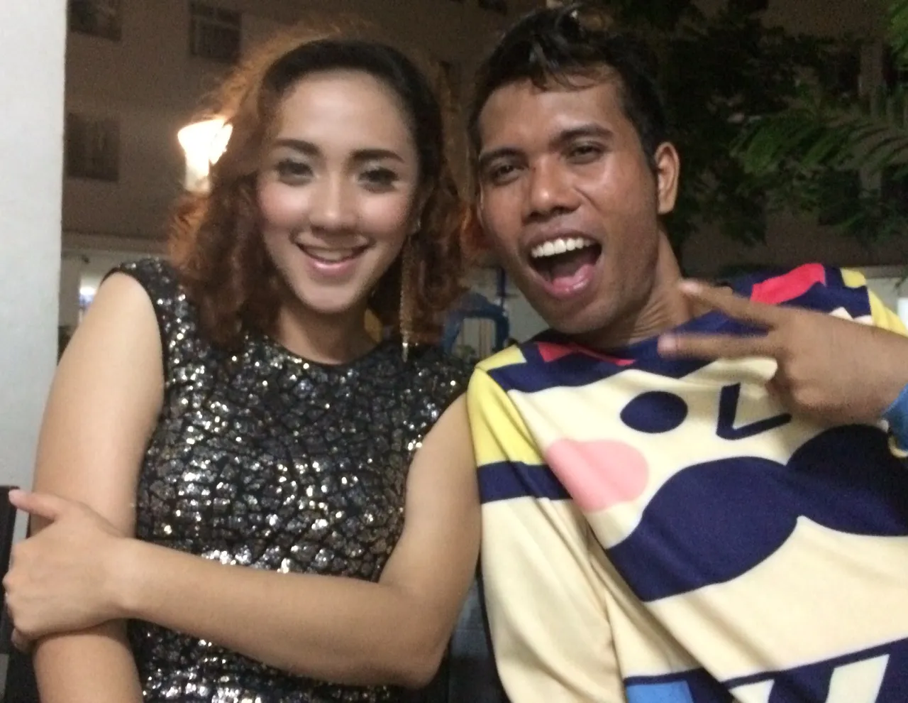 Chaterine Pamela diberi lagu Udin Sedunia © KapanLagi.com®/Hendra Gunawan