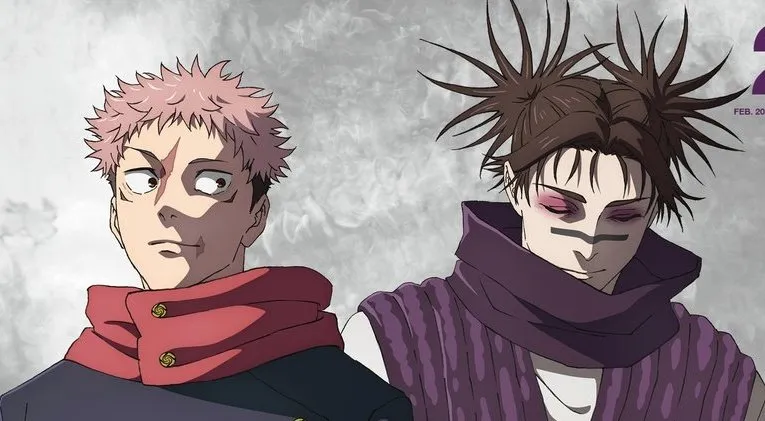 Yuji pairs up with Choso in the early episode of JUJUTSU KAISEN Season 3.