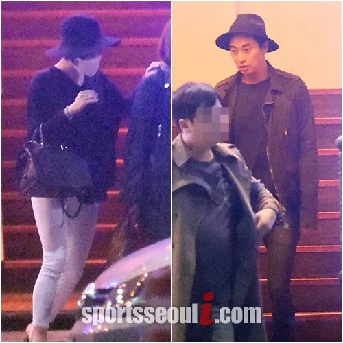 Ga In dan Joo Ji Hoon saat tertangkap kamera sedang kencan tahun lalu. foto: credit as tagged