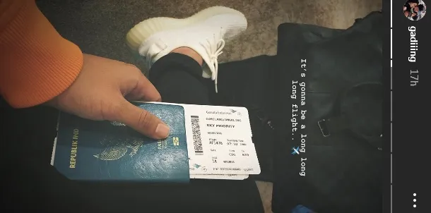 Gading terbang ke Eropa ©instagram/gadingmarten