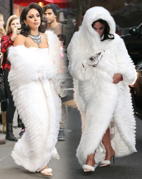 Gagal glamor, Gaga justru mirip beruang kutub ©splashnews.com