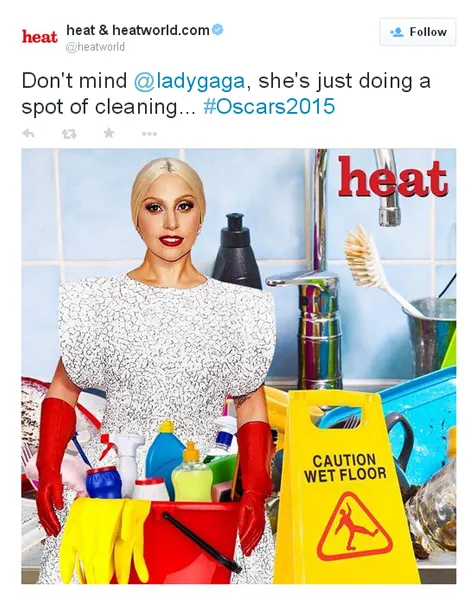 Salah satu meme konyol tentang Gaga @ twitter.com/heatworld