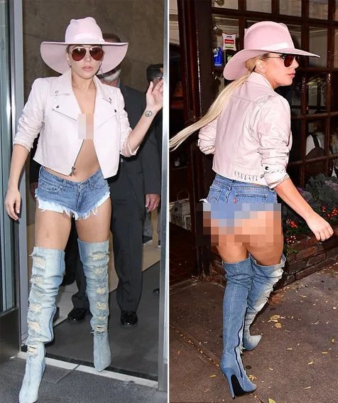 Gaga perlihatkan bagian pribadinya di depan umum © istimewa