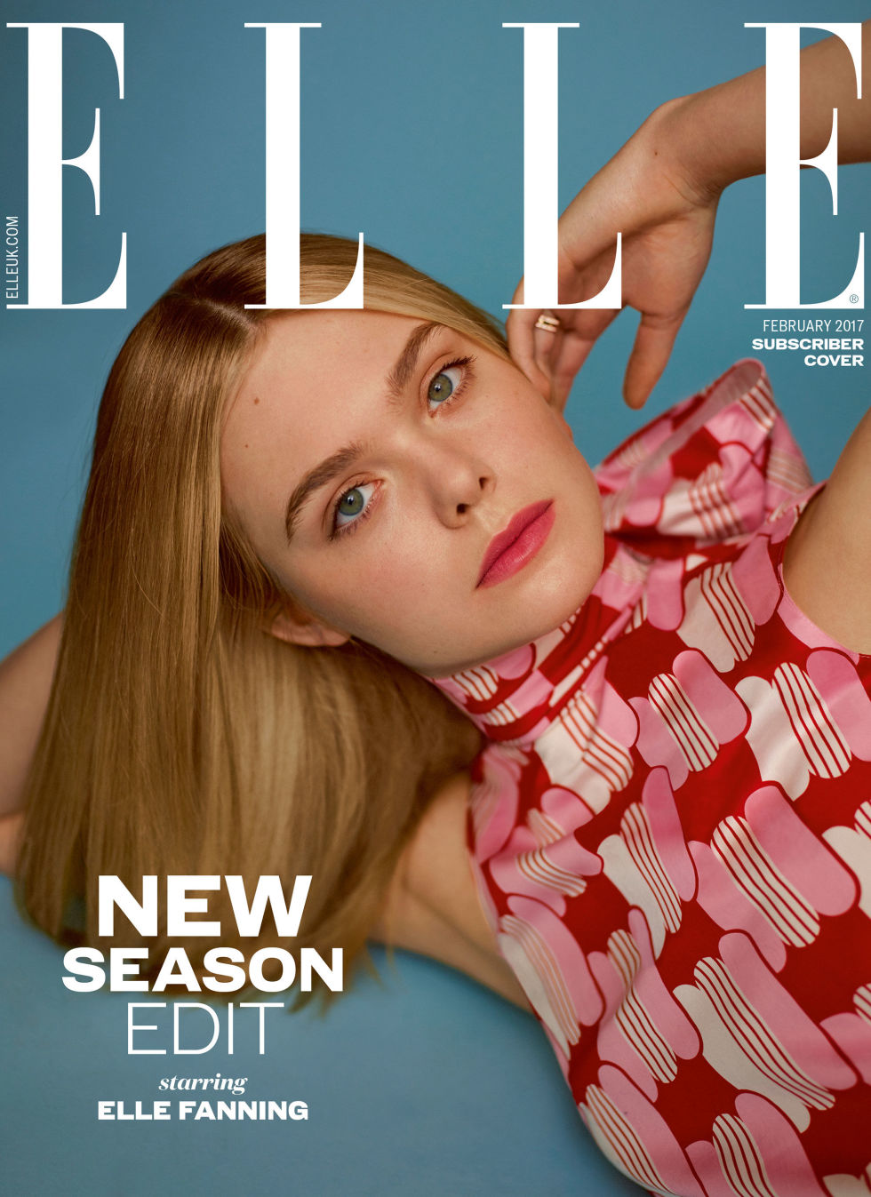 Elle Fanning jadi cover majalah Elle UK edisi Feburari © Elle UK
