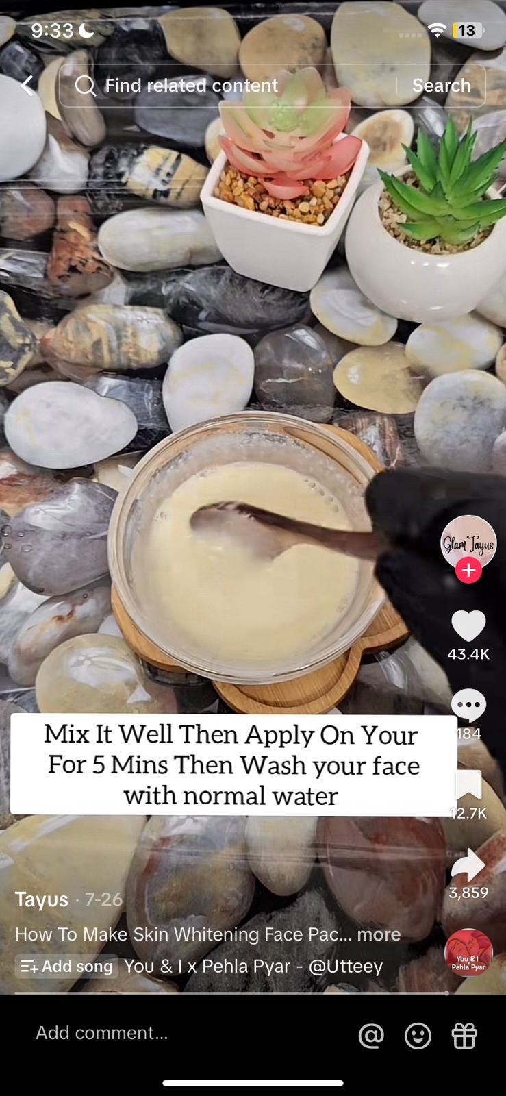 Lemon, Honey, and Milk Mask. (photo: TikTok/glamtayus).