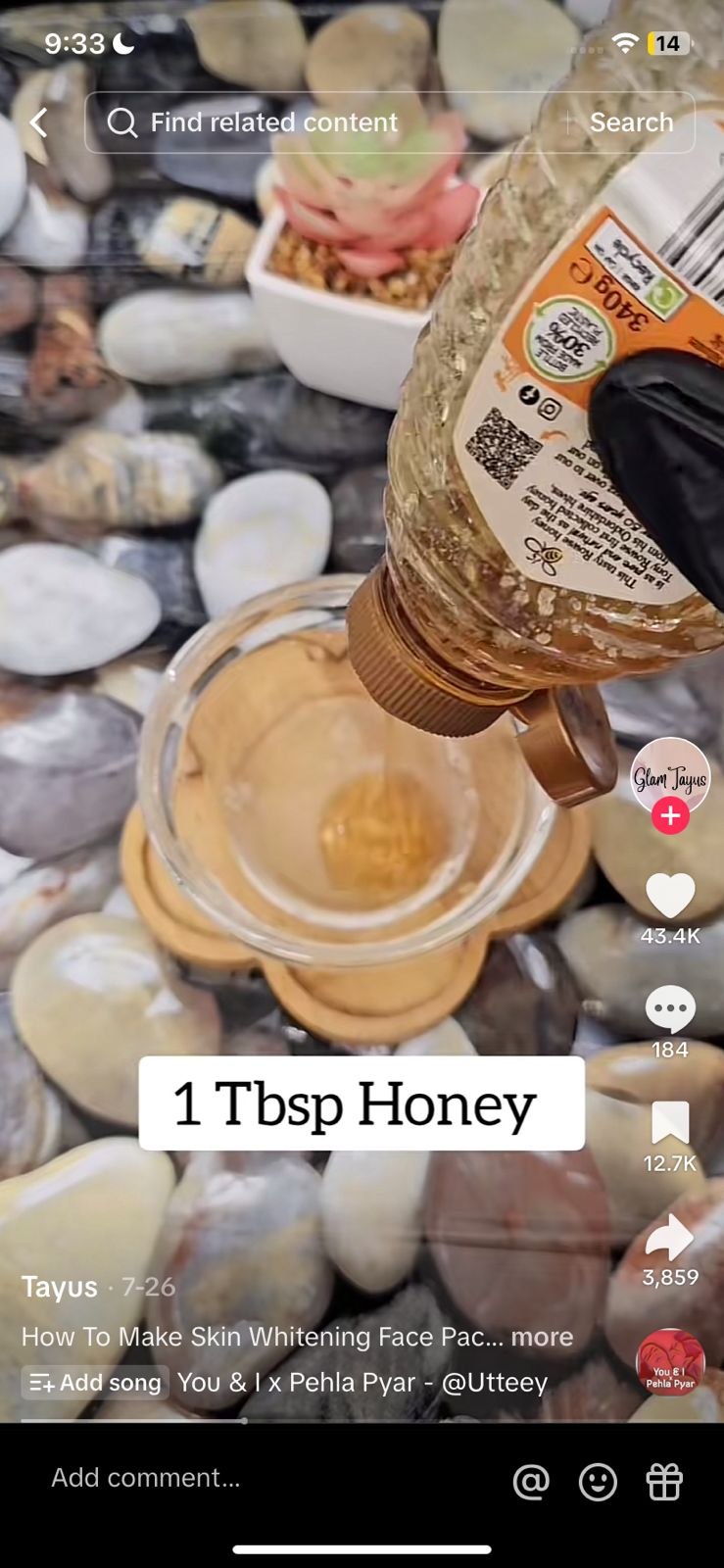 Lemon, Honey, and Milk Mask. (photo: TikTok/glamtayus).