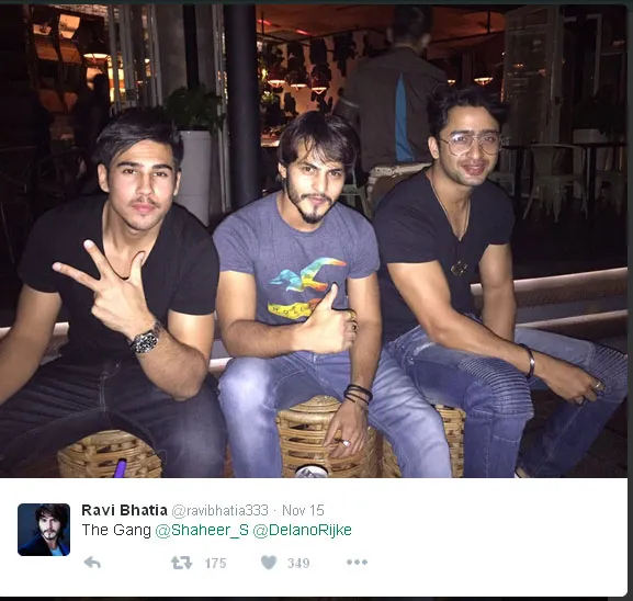 Begini gaya 3 cowok ganteng saat hangout bareng © Twitter.com/ravibhatia333