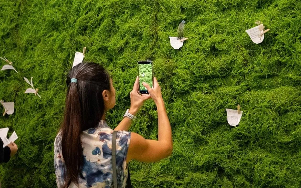 Ruang instalasi bertema teh di Garden of Senses: A Tea Reverie. (CHAGEE x ACM)