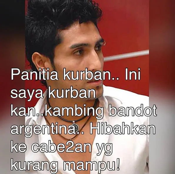 Meme Gaston yang dibuat oleh Jupe © Instagram/julaperez