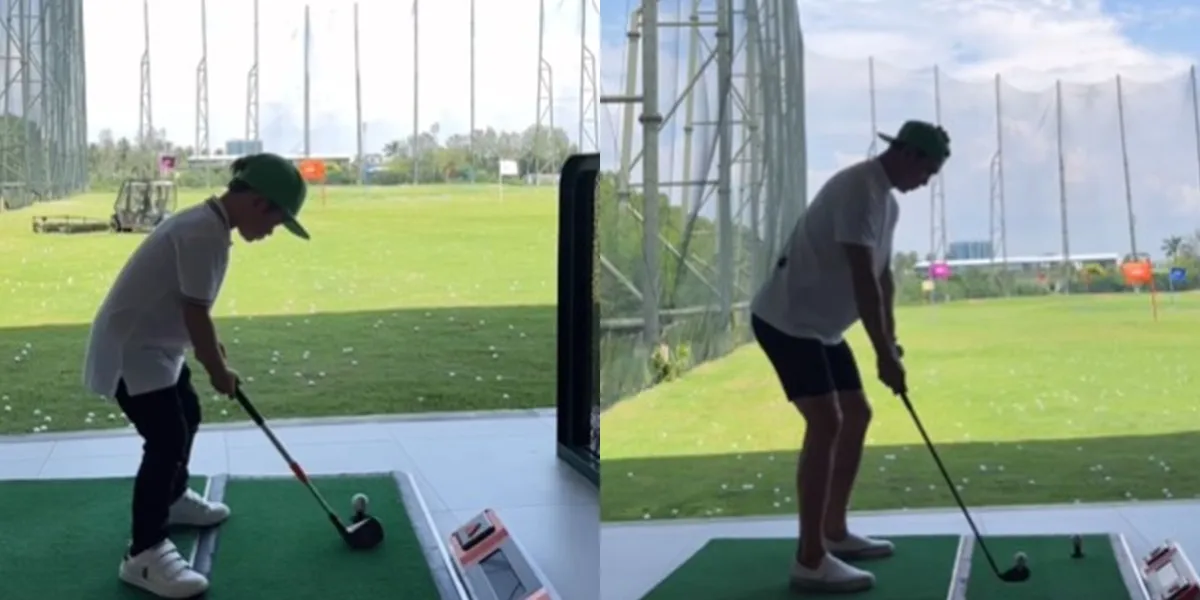 Potret Raphael Moeis dan Ayahnya Saat Golf (Credit: Instagram/sandradewi88)