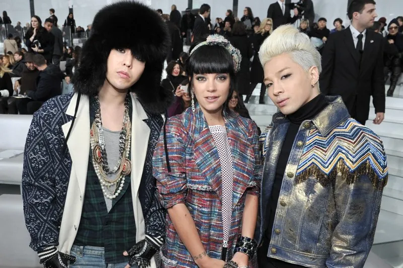 G-Dragon - Lily Allen - Taeyang Big Bang foto via Soompi