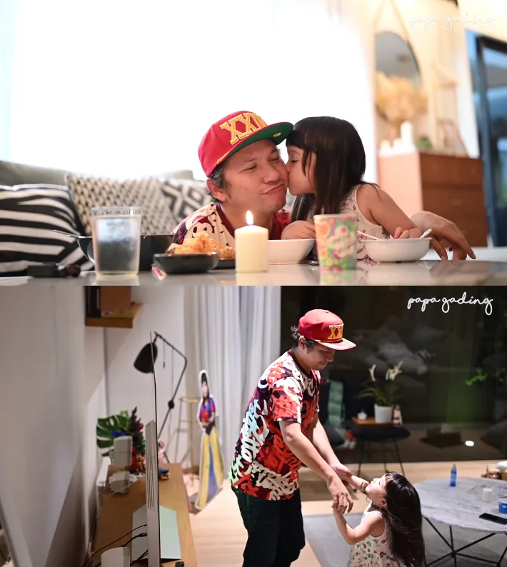 Gading makan bakso dan dansa sama Gempi © YouTube.com/Gading Marten