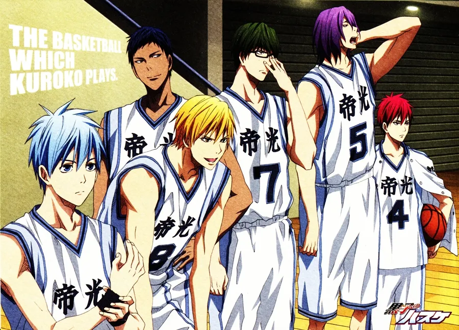Skuad lengkap Generation of Miracles © Kuroko no Basket Wikia